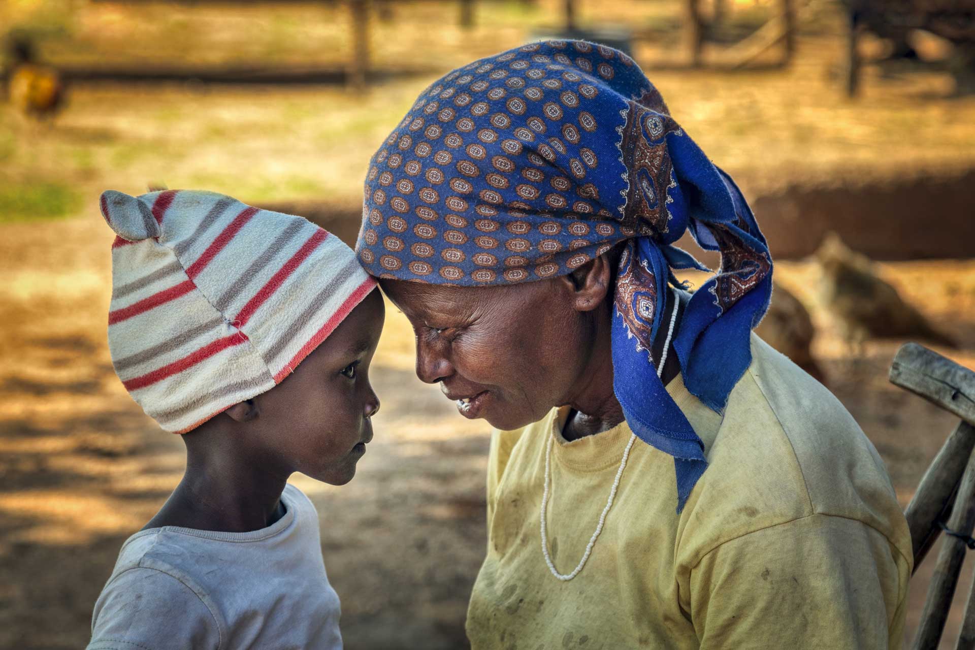 San Woman and Child, Authentic Botswana Tours